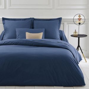 Parure Percale coton TERTIO -Bleu indigo
