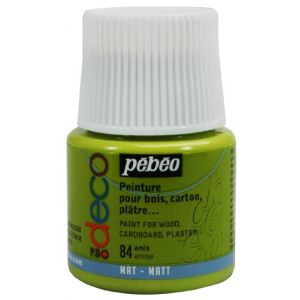 Image de Pebeo Peinture acrylique P.BO deco mate 45ml 84 - Anis