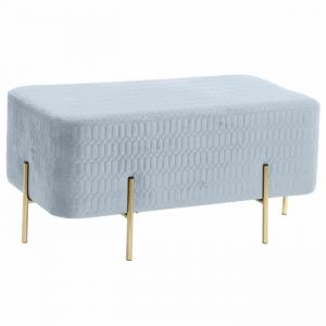 Banc banquette polyester, métal et éponge DKD Home Decor
