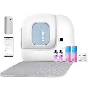 Image de PURAMAX 2 Robot liti&egrave;re connect&eacute;e automatique pour chat + Rideau