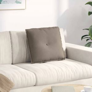 VidaXL Coussin De Dos Taupe 50 X 45 Cm Tissu En Microfibre