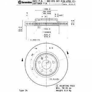 Brembo 1 Disque de frein 09.A758.11