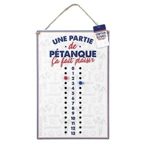 Panneau compteur de points pour p&eacute;tanque