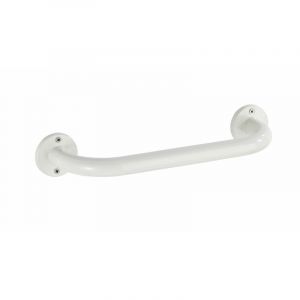 Image de Wenko Barre d'appui à fixer, inox, L.36 cm, blanc