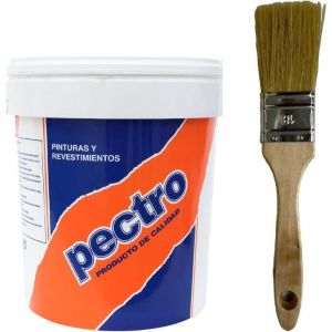 Peinture anti-humidit&eacute; - PECTRO - 750ml - Blanc - Finition mate - Inclus pinceau