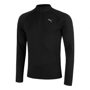 Puma Velocity Cloudspun 1/4 Zip Longsleeve Maillot De Course Hommes - Noir, Taille S
