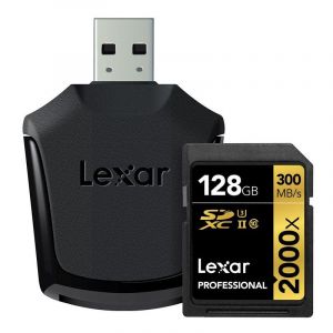 Lexar Carte SDXC 128GB Professional UHS-II (2000x)