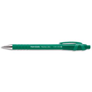 Paper Mate 12 stylos bille Flexgrip Ultra encre verte pointe moyenne