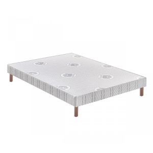 Image de Bultex Sommier tapissier confort ferme 14 cm pieds 120x200