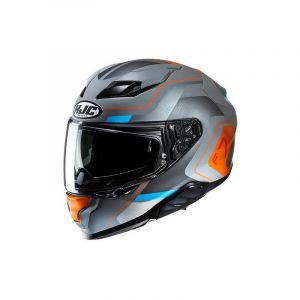 HJC Casque intégral F71 Arcan MC27SF gris/orange/bleu mat- S