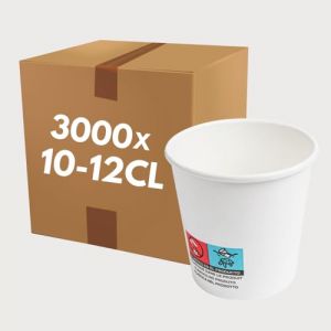 200 Gobelets carton blancs Espresso 10-12 cl / 4 oz
