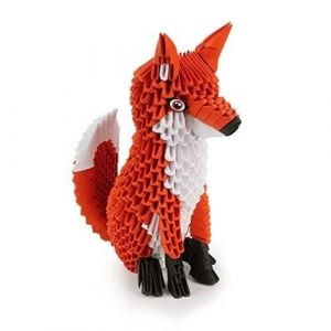 ORIGAMI 3D 501843 - RENARD ORIGAMI 3D - BELLE SCULPTURE EN PAPIER 3D A