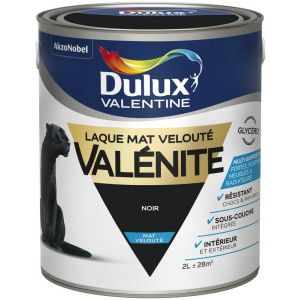 Dulux Valentine Peinture Laque Valénite Mat Noir 2 L