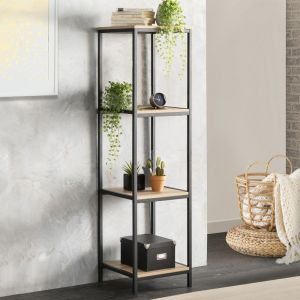 Image de Idmarket Etag&egrave;re 4 niveaux DETROIT design industriel 150 CM