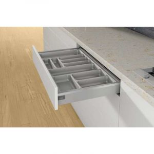 Hettich Range couverts orgatray 440 - Pour caisson AvanTech You de largeur : 900 mm - Largeur maxi : 900 mm - Largeur mini : 801 mm - Pour
