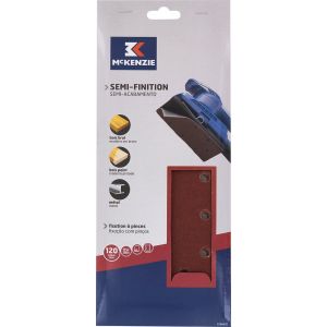 Patin abrasif rectangle ponceuse vibrante 115x280mm grain 120