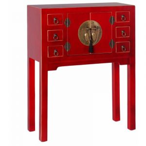 Console fer et bois MDF BigBuy Home