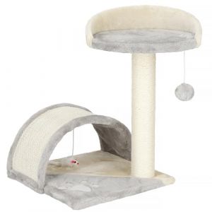 Arbre à chat - Springos - 47 cm - Balle suspendue - Souris - Pont intégré