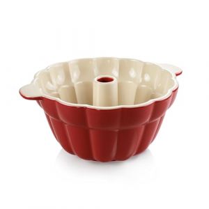 Tescoma 622204 Delicia Moule c&eacute;ramique a kouglof, rouge, 28,5 cm