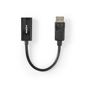 Image de Nedis Cordon DisplayPort 1.2 / HDMI femelle (0.2 mètres) - (Noir)