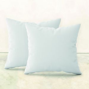 Lot de 2 oreillers, coussins de garnissage carrés - 50 x 50 cm - Blanc Vivezen Blanc