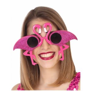 Image de Atosa Lunettes flamant rose à paillette adulte Taille Unique