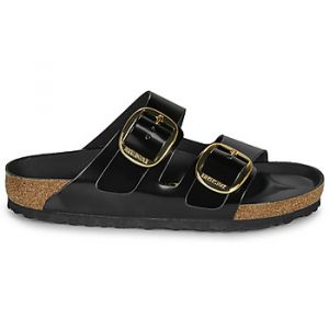 Birkenstock Mules femme Arizona Big Buckle Natural Leather Patent
