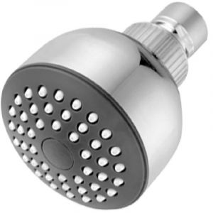 Fontastock FSKFAB003 Douche fixe à pression « Borosa » avec système anticalcaire, corps et rotule en caoutchouc pour diriger le flux d'eau