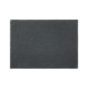 Olivier Desforges Tapis de bain en coton gris 60 x 120 cm