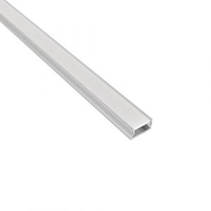 Evotrade - Profilé Led Mini Encastrable en Aluminium Longueur 2 Mètres Couleur Aluminium