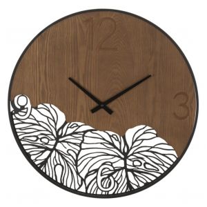 Horloge analogique murale en bois Mauro Ferretti