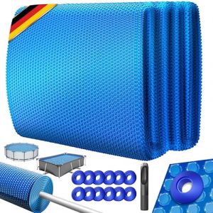 KESSER Bâche solaire de piscine ronde 244 cm Bâche solaire épaisseur 120 Bleu / Ø 244 cm