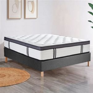 Matelas Grand View : Mousse mémoire de forme, Latex et Ressorts ensachés 200x200 cm