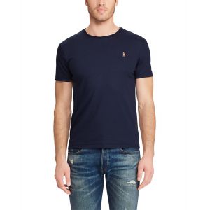 Ralph Lauren Polo T-Shirt Pima Polo Custom Slim Pony - Vêtements Accessoires, Bleu