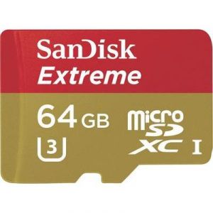 Sandisk SDSQXVF-064G-GN6AA - Carte mémoire MicroSDHC ActionSC 64 Go Extreme V30