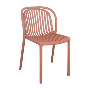 Oviala Chaise de terrasse terracotta