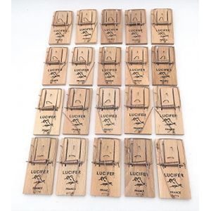 Pièges à Souris, Souricière - Tapette à Souris en Bois et Réutilisable - x20