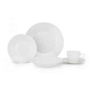 Cosy & Trendy 9820020 Service de Table en Porcelaine"GALAXY WHITE" 20 pièces, pour 4 personnes