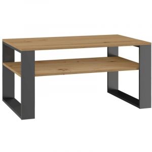 Table basse moderne 1P ANTHRACITE ARTISAN