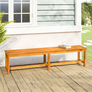VidaXL Banc de jardin 180x35x45 cm bois massif d'acacia