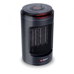 Alpina Ventilateur avec élément chauffant 600/1200W/230V noir