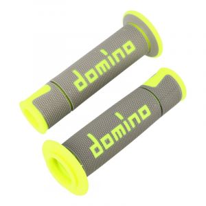 Domino Paire de poignées gris/jaune fluo