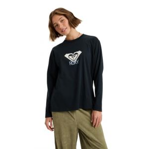 Roxy T-Shirt Manche Courtes HANGLOOSE Art LS Femme Noir S