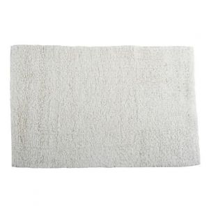 MSV Tapis de bain Coton 45x70cm Blanc