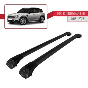 Pour Mini Countryman (F60) 2017-2023 Barres de Toit ACE-1 Railing Porte-Bagages de voiture / Noir