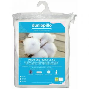 Dunlopillo Protège Matelas Anti-acariens Proneem Pure - 90/190 Blanc
