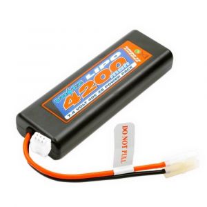Image de Voltz Batterie Lipo 4200mah ROUND/OVAL CASE 2S 40C 7.4V - TAMIYA