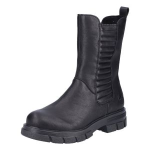 Rieker Femme Bottines Z9181, Dame Bottines,Bottillons,Bottes,Botte,Demi-Botte,Bootie,Fermeture éclair,Noir (Schwarz / 00),36 EU / 3.5 UK