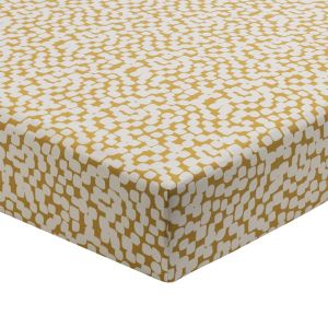Origin Drap housse en bambou jaune 140x190cm