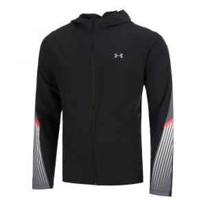 Under Armour Velociti Storm Hooded Veste Running Hommes - Noir, Gris, Taille M